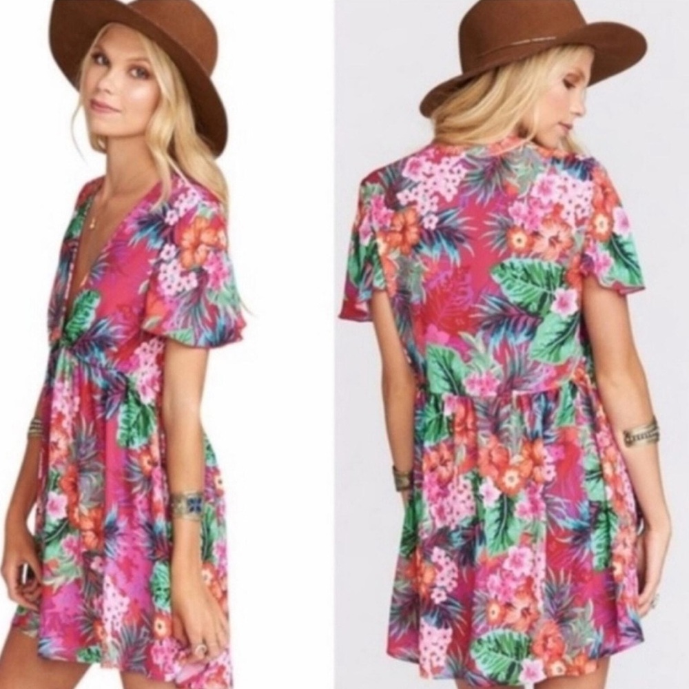 Show Me Your MuMu Floral Dress XS Austin Mini Dress